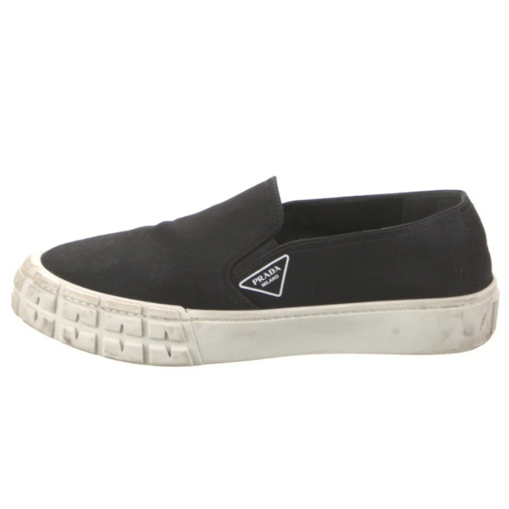 Prada Black Slip-On Sneakers Women's 39.5